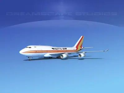 Boeing 747-400 Kalitta 3D model