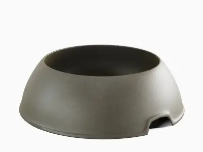 Plastic Dog Bowl A 04 Low-poly 3D model