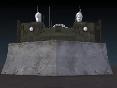 Armored Vehicle high poly concept 3D model