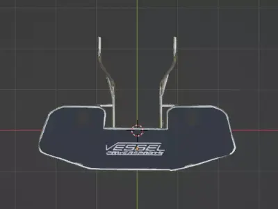 Vessel powersports ATV rear rack Low-poly 3D model