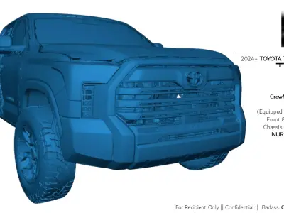2024 2025 TOYOTA Tundra TRD Pro 3D Scan Front Chassis Mounts 3D model