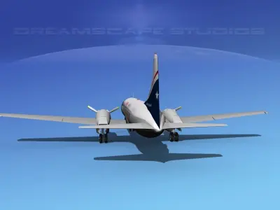 Convair CV-340  3D model