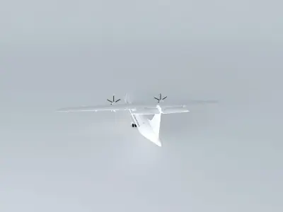 Template Aerospatiale Aeritalia ATR 72 500 Gear Down 3D model