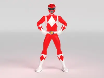 Red Ranger - Power Ranger 3D model