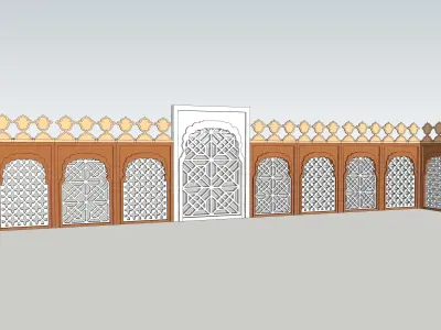 indian jodhpuri stone jali 3d modal 3D model