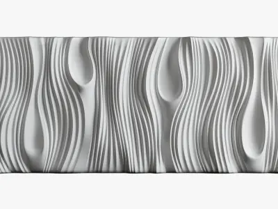 wave wall 3D model