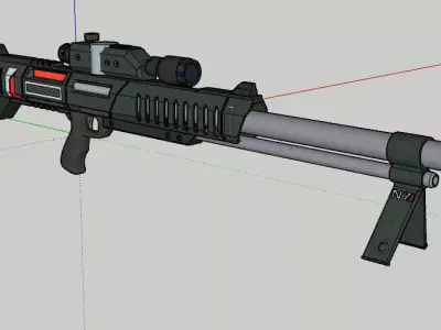M-98 Widow Low-poly 3D model