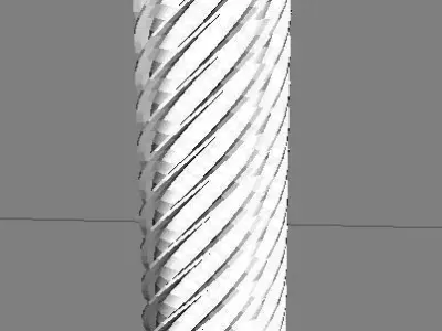 Worm Model spiral tube Free 3D model