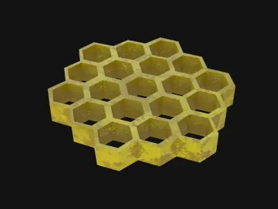 Honeycomb Low-poly 3D model