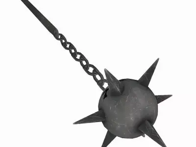 English flail mace 3D model