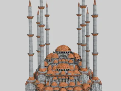 Fantasy Ottoman Mosque 3D model
