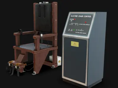 Electric Chair 01 Low-poly 3D model