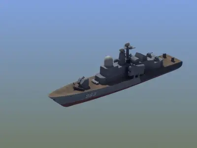Tarantul Missile Boat LD1 Low-poly 3D model