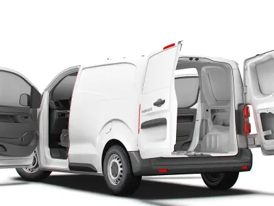 Fiat e Scudo Van L1 HQ Interior 2024 3D model