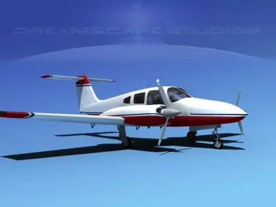 Piper PA-44-180 Seminole V07 3D model