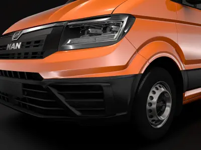 MAN TGE Chassis Double-Cab 2017 3D model