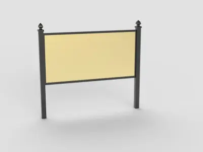 Outdoor Business Sign 3D model