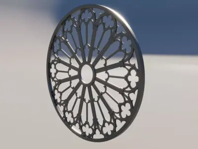 Gothic Window Free 3D model