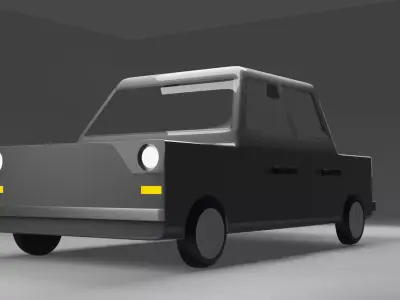 LowPoly Car - Games ready Free low-poly 3D model
