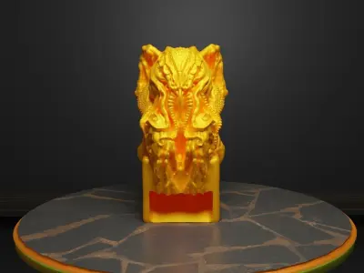 Octopus DnD Dice Tower Animal Dice Tray Cuculthu Dice Box Free 3D print model