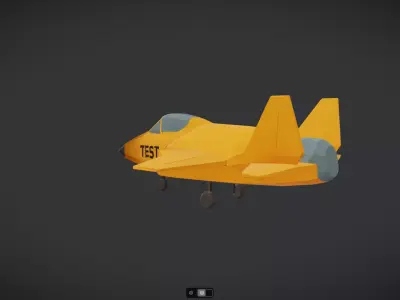 Spacecraft Jet aircraft plane 3dmodel 10 3D model