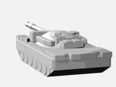 British Cheiftain Battletank 6mm Scale 3D print model