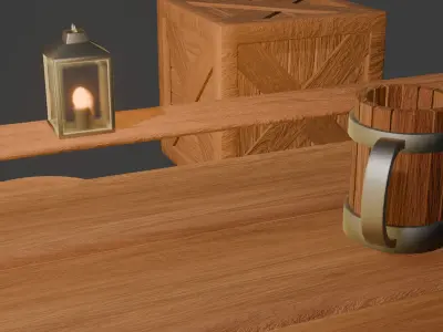 Tavern assets pack 1 Low-poly 3D model