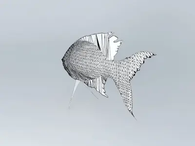 Pelvicachromis-pulcher Fresh Water Fish Free 3D model