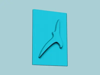 Stamp 30 Flying Bird 2 - Fondant Decoration Maker Toy 3D print model