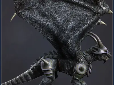 Dragon Beast Low-poly 3D model