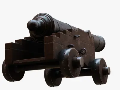 Vintage-Cannon old cannon 3D model