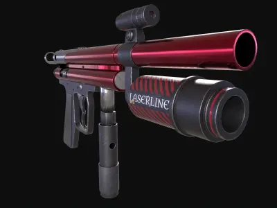Laser gun 3D model