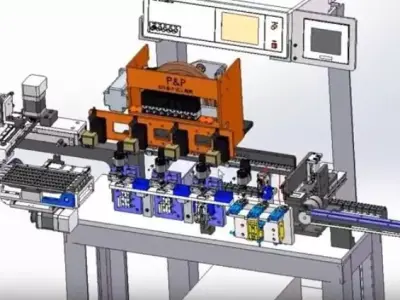 Multi-station high speed cam suction mechanism Free 3D model