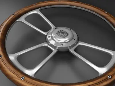 Vintage Steering Wheels 3D model