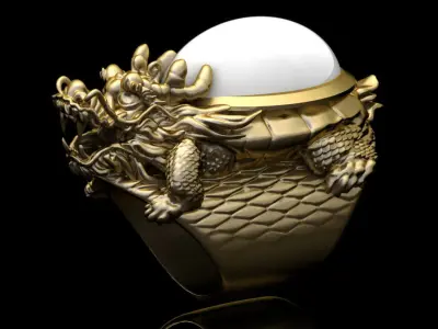 Dragon Ring3 Free 3D print model