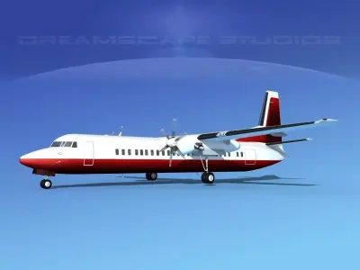 Fokker F-60 Corporate 4 3D model