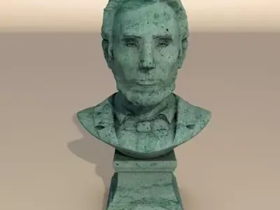 Abraham Lincoln patina bust 3D model