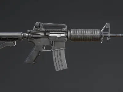 M4A1 for Gameasset Low-poly 3D model