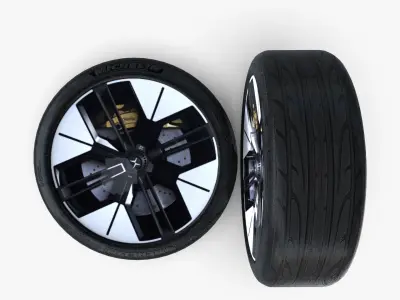 D1 Wheelrim Maresal3d Low-poly 3D model