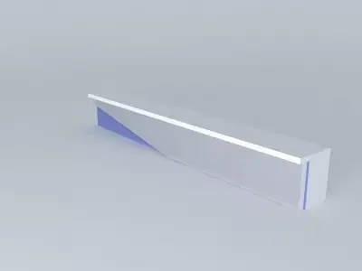 Asymmetrical bench Free 3D model