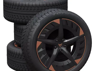Cupra wheels 3D model