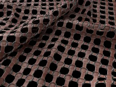 Leather Armor PBR Material 02 - PNG - 4K - SBSAR 3D model