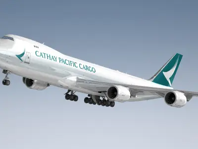 Boeing 747-8F Cathay Pacific Cargo 3D model purchase
