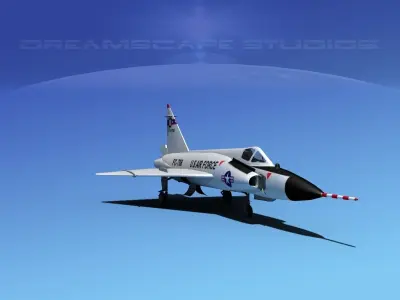 Convair F-102 Delta Dagger SC ANG 3D model