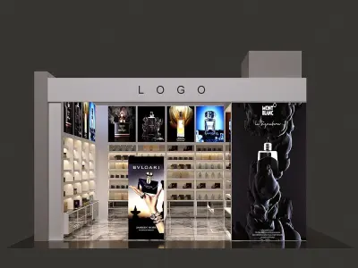 BEAUTY STORE FULL 3D SCENE 3D model