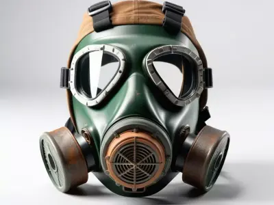 Detailed Military Gas Mask 3D Model 3D model