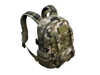Military Tactical Backpack Gear Bag 04 3D model