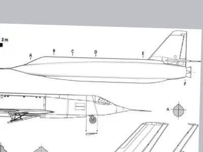  Bell X-2 Starbuster 3D model