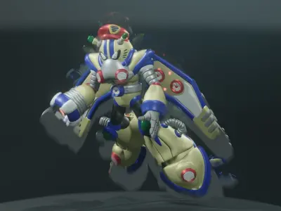 Jet Stingray Low-poly 3D model