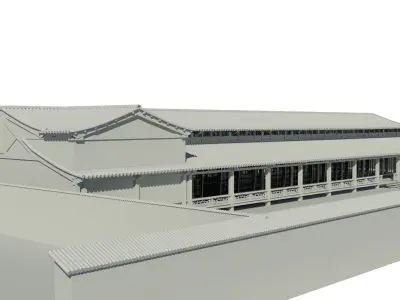 Japanese pavilion 3D model